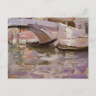 Cartão Postal Gondolas por John Singer Sargent, Impressionismo A