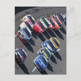 Cartão Postal Gone Racing Postcard