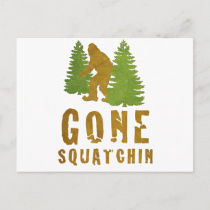Cartão Postal Gone Squatchin (Vintage)