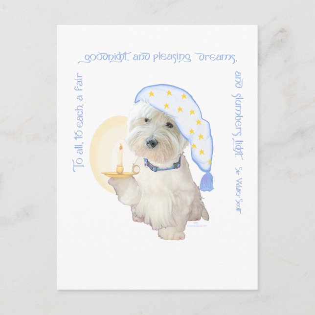 Cartão Postal Goodnight Blue (Frente)