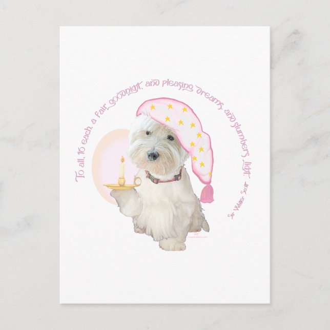 Cartão Postal Goodnight Pink (Frente)