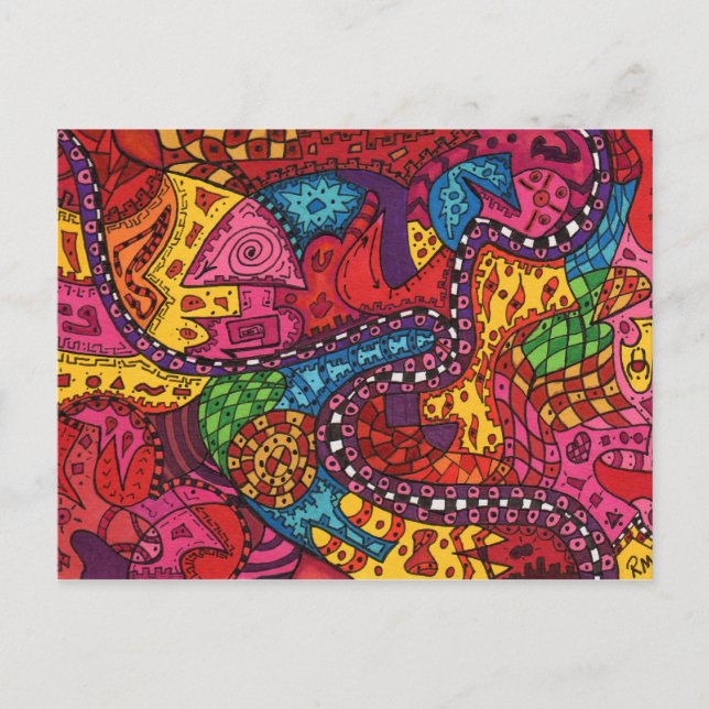 Cartão Postal Google Map of Heaven (Frente)