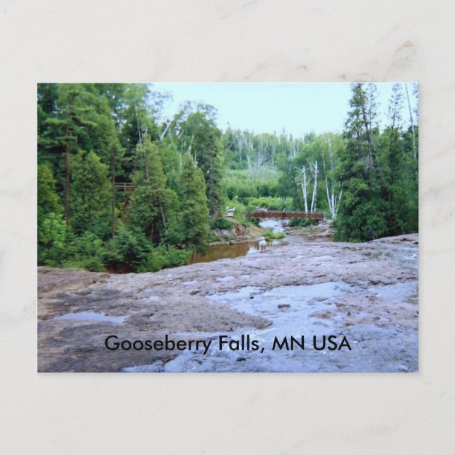 Cartão Postal Gooseberry Falls, MN EUA (Frente)