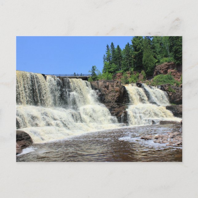Cartão Postal Gooseberry Falls, North Shore, Minnesota (Frente)