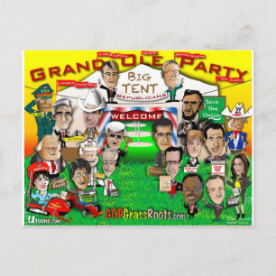 Cartão Postal GOP Big Tent