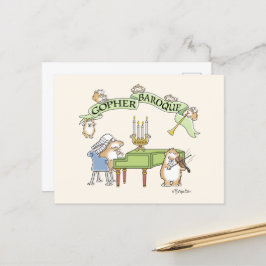 Cartão Postal GOPHER BAROQUE por Sandra Boynton