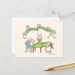 Cartão Postal GOPHER BAROQUE por Sandra Boynton