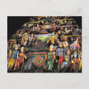 Cartão Postal Gopuram à noite