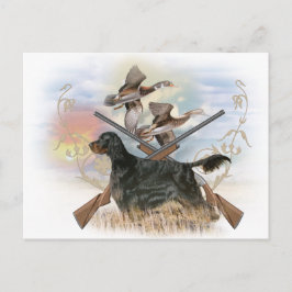 Cartão Postal Gordon Setter Hunts