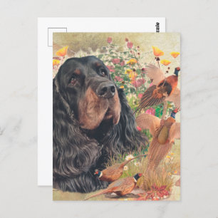Cartão Postal Gordon Setter Tapeçaria Poster Acrílico Impressão
