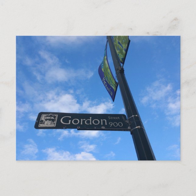 Cartão Postal Gordon Street (Frente)
