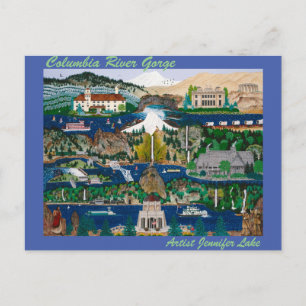 Cartão Postal Gorge do Rio Columbia