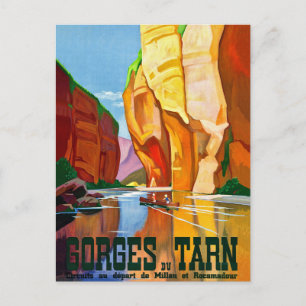 Cartão Postal Gorges du Tarn Canyon, França