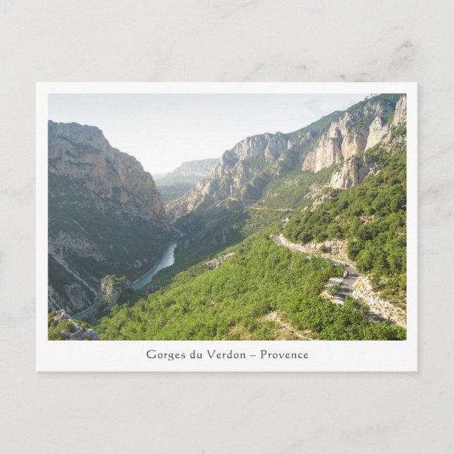Cartão Postal Gorges du Verdon, França (Frente)