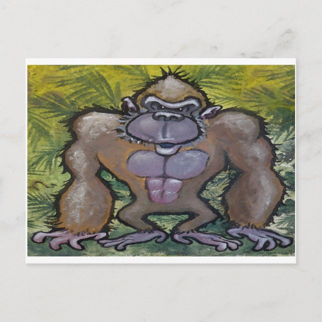 Cartão Postal Gorila (Frente)