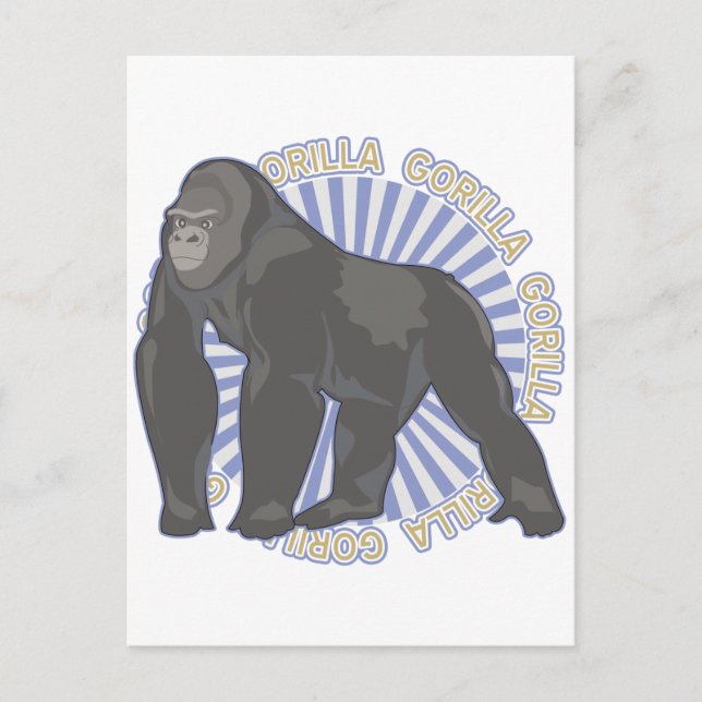 Cartão Postal Gorila Clássica (Frente)