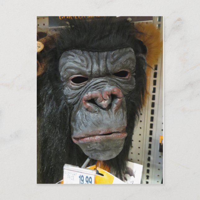Cartão Postal Gorilla Mask (Frente)