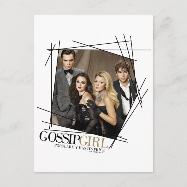 Cartão Postal Gossip Girl Glamor Group Graphic (Frente)