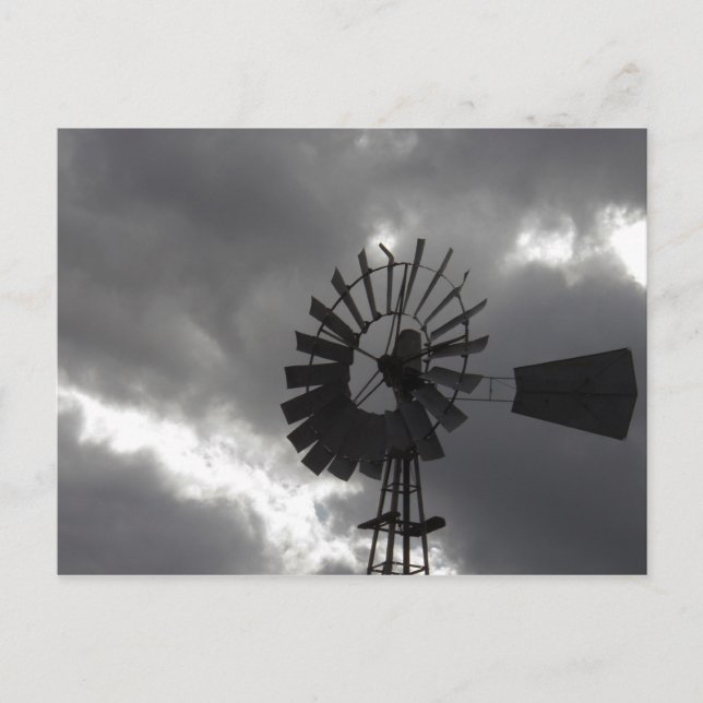 Cartão Postal Goste ou não...Eu amo moinhos de vento... (Frente)