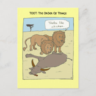 Cartão Postal Gosto De Frango