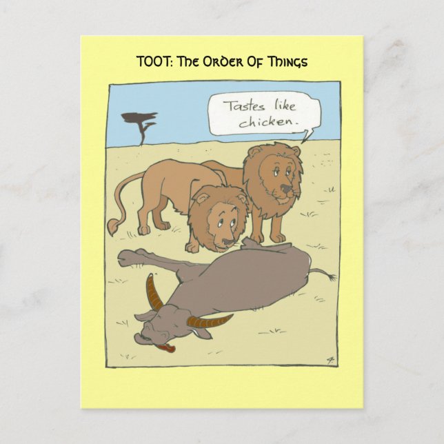 Cartão Postal Gosto De Frango (Frente)