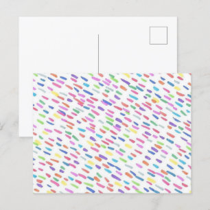 Cartão Postal Gota de Chuva Arco-íris