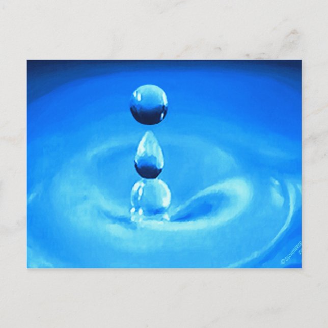Cartão Postal Gota de H2O (Frente)