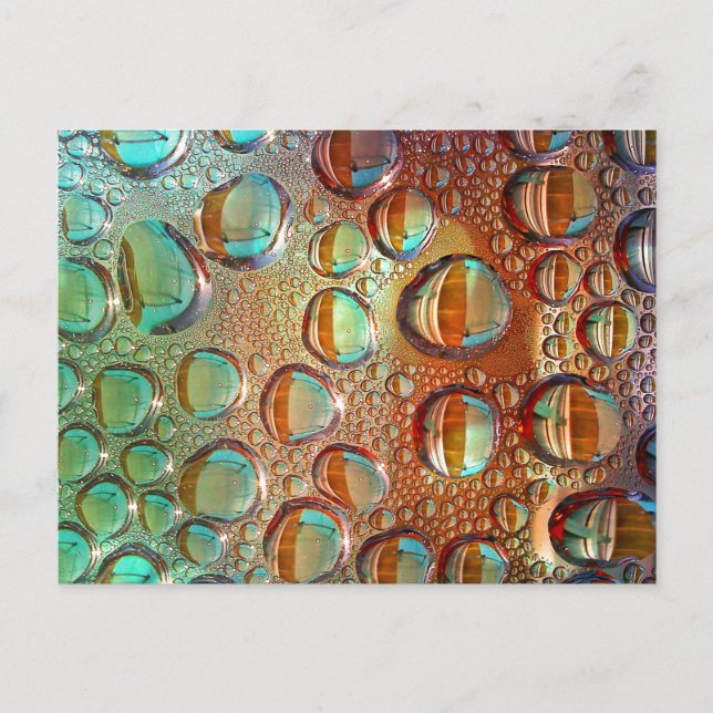 Cartão Postal Gotas de Arco-íris (Frente)