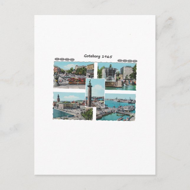 Cartão Postal Gotemburgo 1965 (Frente)