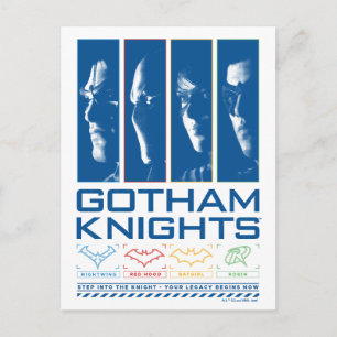 Cartão Postal Gotham Knights Face Painéis