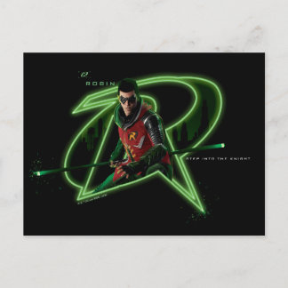 Cartão Postal Gotham Knights Robin no Logo