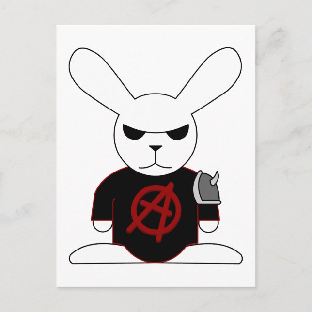 Cartão Postal Gothic Bunnies Bruno (Frente)