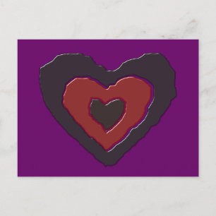 Cartão postal Gothic Melting Love Heart