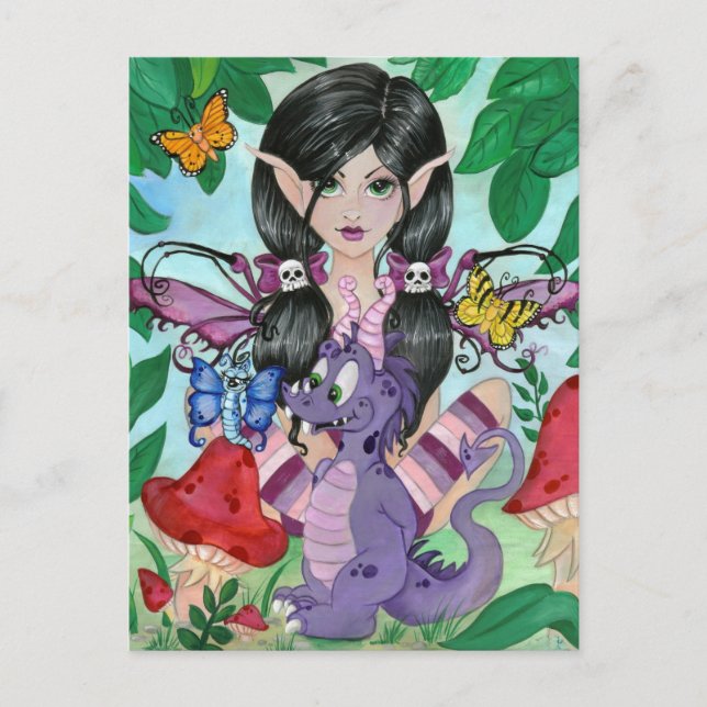 Cartão postal "Gótica Cuties 2" (Frente)