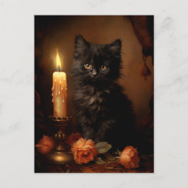 Cartão Postal Gótica Gótica Cristóvão Preto - Pintura De Óleo Vi