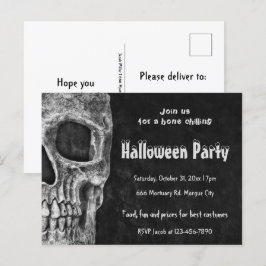 Cartão Postal Gótica Halloween Party Spooky Budget
