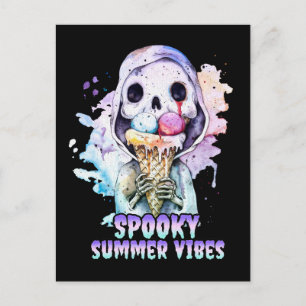 Cartão Postal Gótico de Verão Spooky Summer Vibes