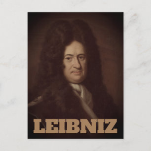 Cartão Postal Gottfried Wilhelm Leibniz (c. 1695)