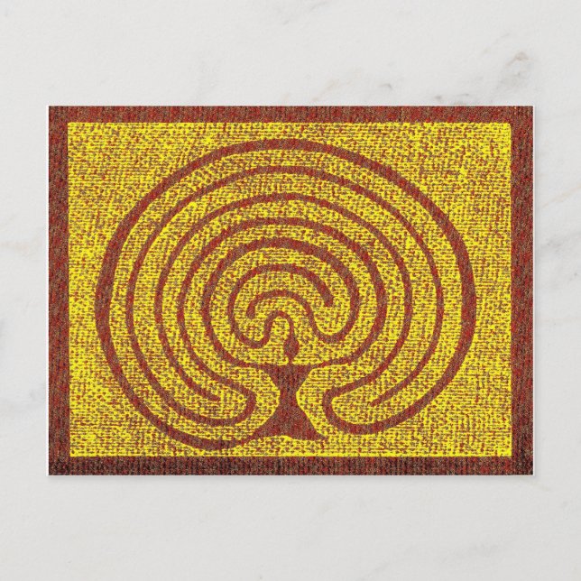 Cartão Postal Göttin im Labyrinth 3 (Frente)