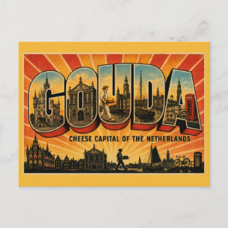 Cartão Postal Gouda Holanda Capital do Queijo