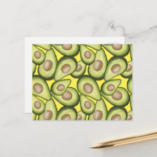 Cartão Postal Gourmet Fresco Vegan Avocado Padrão