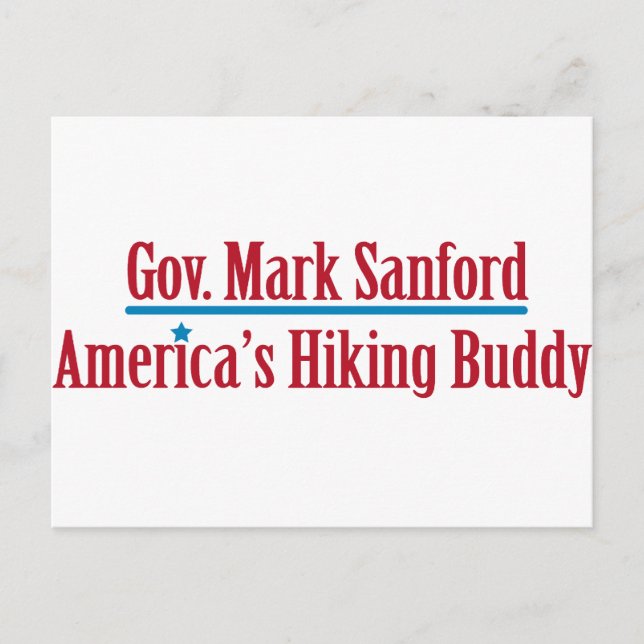 Cartão Postal Gov. Mark Sanford (Frente)