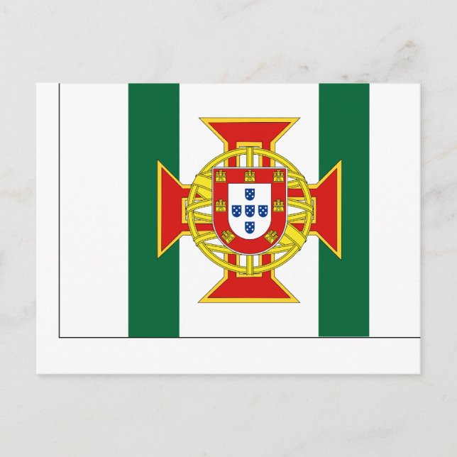 Cartão Postal Governador da Colônia Portuguesa, bandeira de Port (Frente)