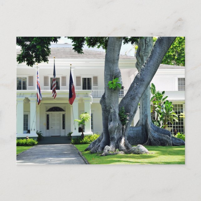 Cartão Postal Governors Mansion of Honolulu Postcard (Frente)
