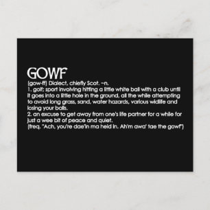 Cartão Postal Gowf