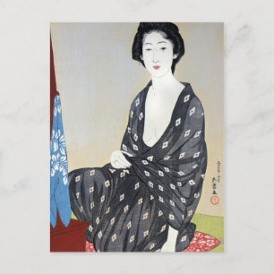 Cartão Postal Goyo "Mulher em Kimono"