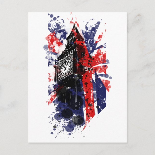 Cartão Postal Grã-Bretanha Big Ben (Frente)