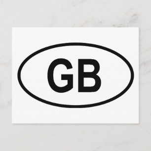 Cartão Postal Grã-Bretanha excelente "GB"