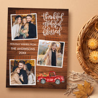 Graças Grata Xadrez de Caminhão Abençoada Ação de 