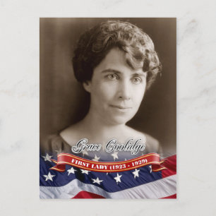 Cartão Postal Grace Coolidge, Primeira-dama dos EUA